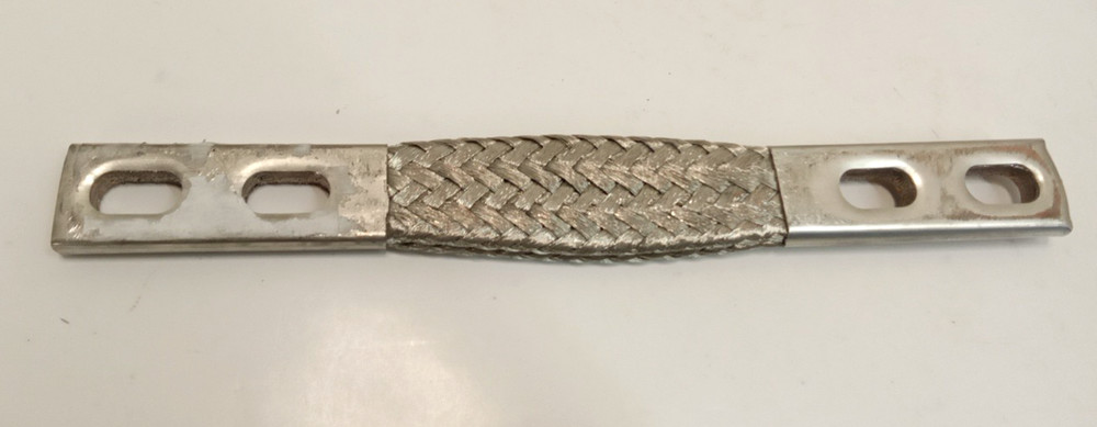 Flexible Braided Tinned Copper Connector/Grounding Strap 12-7/8″ L x 1-5/8″ W