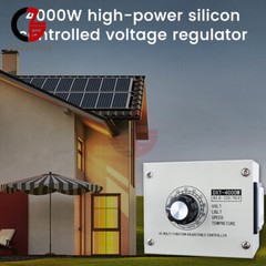 110V 4000W Adjustable Voltage Regulator Dimming SCR Temperature Speed Controller