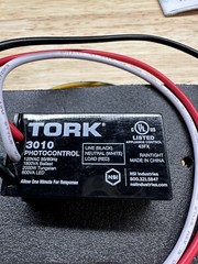 Tork Wall Plate Photocontrol Cat#3010 LED 120v New