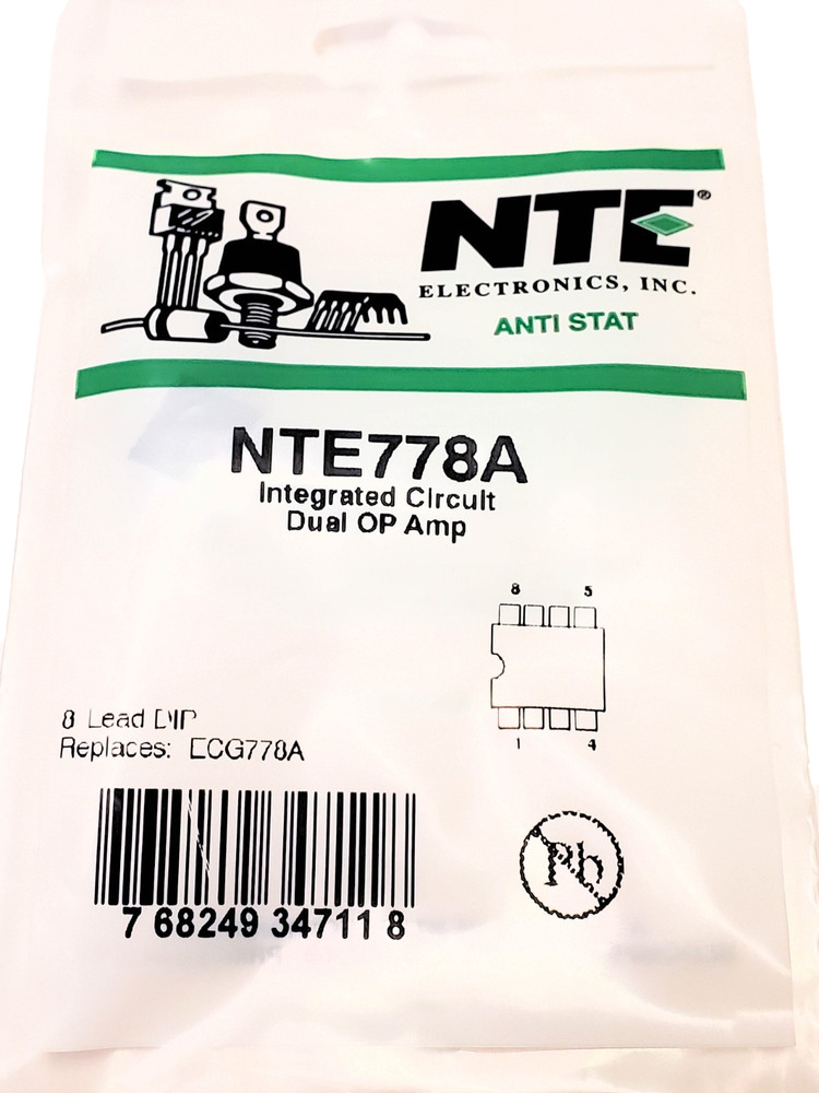 NTE778A “Original” NTE AKA NE5532 8P DIP IC 1 pc