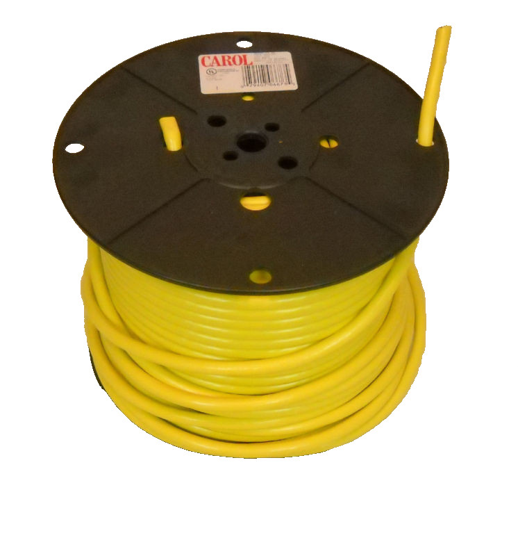 New Carol Cable 250′ Spool Portable Power Cord, 3 Wire, 16AWG, 600V, 86673.15.05