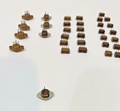 53 pcs Mostly Cinch Vintage Sockets 3 pin Transistor RARE, 1 Diode