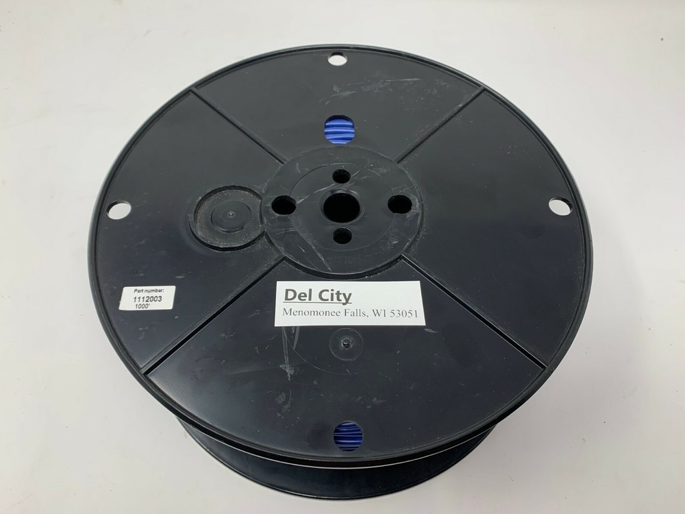 NEW Del City Blue Stranded Primary Wire 12 Ga 1000 Foot Spool 1112003