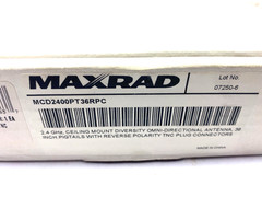 Maxrad MCD2400PT36RPC Omni-directional Diversity Antenna 2.5Dbl 36″ RPTNC