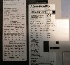 Allen Bradley 190S-FND3-FC20C Ser B Compact Combinaton Starter 140M-F8E-C20