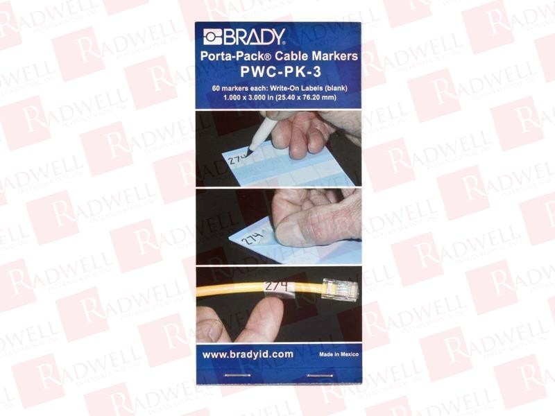 BRADY PWC-PK-3 / PWCPK3 (NEW IN BOX)