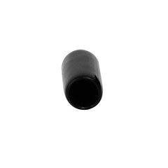 5mm Inner Dia Rubber Hose End Cap Screw Thread Protector Cover Black 100pcs