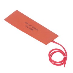4 Pcs Silicone Rubber Heating Pad Flexible Silicone Heater Mat Rubber Heating