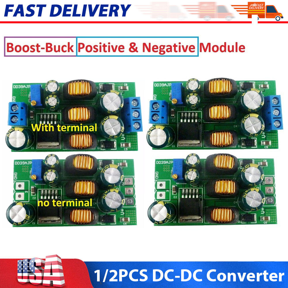 1/2 Pcs 20W +- 5-24V Positive & Negative Dual Output Power Boost-Buck Converter