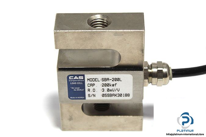 CAS SBA-200L MAX 200 KG S-BEAM LOAD CELL_Tension Type_Anodized Aluminum_Class D3