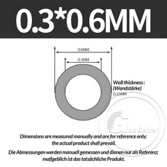 PTFE Tube Tubing Pipe ID 0.3-10mm OD 0.6-12.7mm High Temp Resistance Black