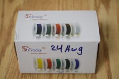 1x Striveday 24 AWG Flexible Silicone Solid Wire Kit Box Electric Wire 24 Gauge