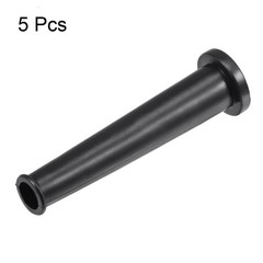 5Pcs Cord Boot Protector Cable Sleeve Rubber 80mm Length Black