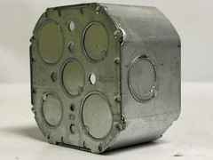 30 PK Orbit 4RDB-MKO 4″ Octagon Box, 2-1/8″ Deep, Steel, UL Listed