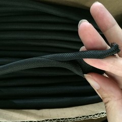 5mm~65mm Sleeving Black Self Closing Cable Sock Wrap Braided Cabling expandable