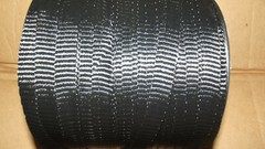5/8″ x 500′ 1800# tensile polyester pull tape, mule tape, webbing, Black, USA
