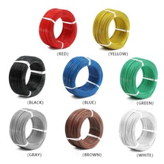PTFE Cable Wire 12 14 16 18 20 22 24 26 28 AWG Flexible Tinned Copper Stranded