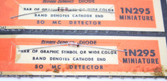 Lot of 4 GE 50MC DIODE 1N295 Made In Canada Sealed NOB