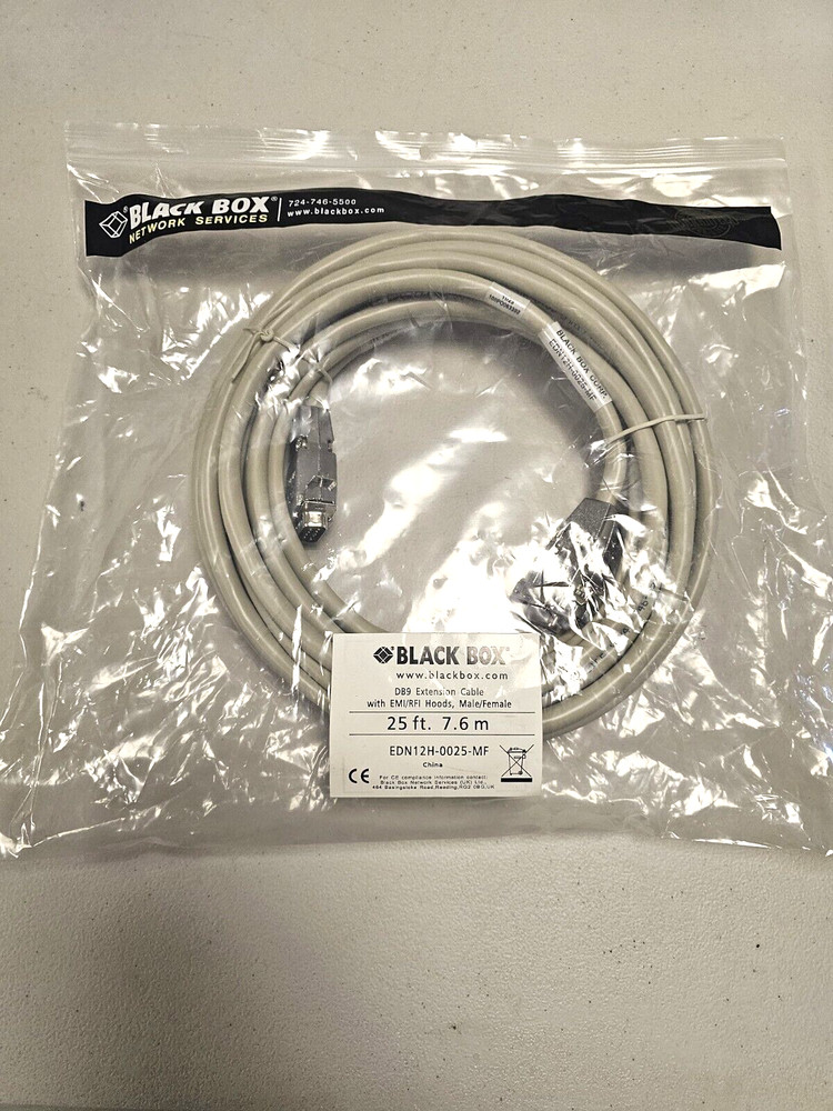 NEW in Package BLACK BOX EDN12H-0025-MF EDN12H0025MF 25 Foot Male to Female