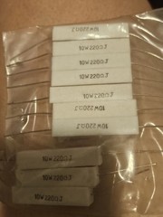 5.1 OHM 5w / AXIAL DISCHARGE WIREWOUND CEMENT RESISTOR / 5 PIECES (qzty)