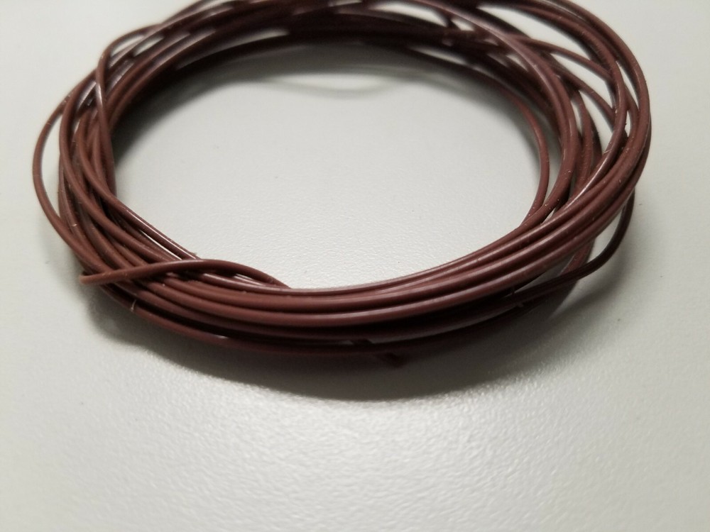 TFE Wire 24 awg Multi Stranded Hook Up UL 1180 200C Silver 13 feet brown