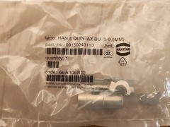 HARTING 09150043113 Standard Circular Contacts Han 4 Quintax female zinc