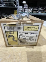 BOX OF 97 MINERALLAC MED40 MEDIUM DUTY ONE HOLE STRAPS B167