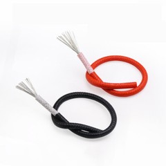 Silicone Rubber High Temp 250℃ Cable Fiberglass+Resin Braided Tinned Copper Wire