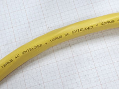 Paige 454932AYW All-Shielded Plenum Access Door Control Cable CMP Yellow /25ft