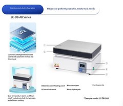 DigitalDisplay Corrosion-Resistant Stainless Steel Preheating Platform LC-DB-2AB