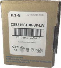 Eaton CSB315STBK 15A 120/277V 3-Way Toggle Switch Black 10 Pack