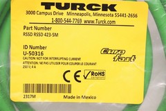 TURCK EUROFAST CORDSET 5M M12 MALE-MALE RSSD RSSD 423-5M