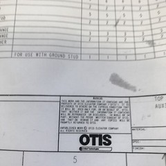Commercial Work Light Assembly model # AAA25580BJ Otis Yellow W Paperwork