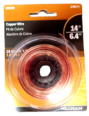 Copper Wire 18 Gauge 25 Ft. Roll # 123109 NEW spool