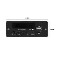 Bluetooth 5V-12V MP3 Player Decoder Board 2 * 25W Amplifier Car FM Radio Module
