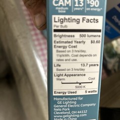 LED+ Light Bulb, Daylight, Dusk-to-Dawn, 500 Lumens, 5-Watts, 2-Pk. -93121494