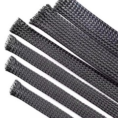 1~18mm Black 3 Weaves Wire Expandable Braided Cable Sleeving Nylon PET Harness