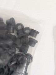 Lot of 200 DIGICON 202477 Long Sealing Sleeves, 1/2-Inch Top Hat Rubber Grommets