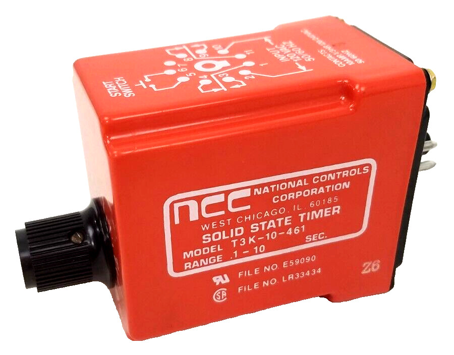 T3K-10-461 NCC Solid State Timer .1-10 SEC – Next Day Option