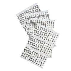 Wire Marker Book 1-48, Black Print on White, Pack of 2 – Electrical Labeling Too
