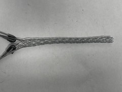 NEW OLD STOCK Unbranded 10” Long 7/8” Diameter 2 Hook Eyes Steel Mesh Cord Grip