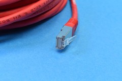 (4) Black Box 30ft Ethernet Internet Network Shielded Stranded Patch Cable Red
