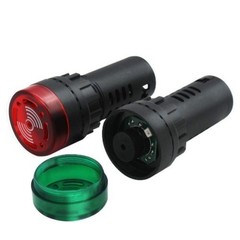 AD16-22SM-RGY110V 22mm Buzzer 110V 120V LED Indicator Light Flash Alarm Beep