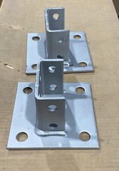 NEW B-LINE B281SQSS4, 6X6 STAINLESS POST BASE LOT OF 2