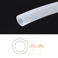 8mm ID 10mm OD PTFE Tubing Tube Pipe 2 Meter 6.56 Ft For 3D Printer RepRap