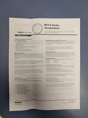 Kit of 3 -TE Connectivity HVT-Z-252/352-SG Power Cable Terminations – F49451-000