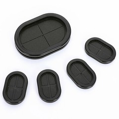 Black Rubber Oval Blanking Grommets Grommet Closed Gromet Blind Plugs Bungs