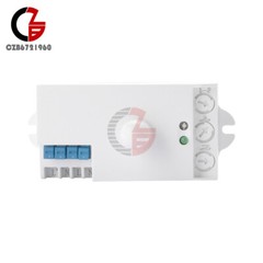 DC12-24V AC110-240V 5.8GHz Microwave Radar Sensor Body Motion HF Detector Switch