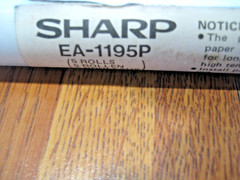 SHARP EA-1195P 5 ROLLS THERMAL PAPER BRAND NEW In Tube