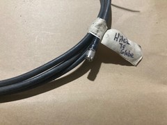 Trimble heavy coax cable hitch to globe